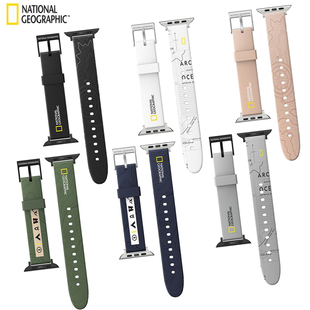 国家地理National Geographic适用于苹果applewatch98硅胶手表带