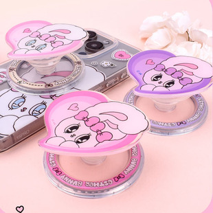韩国estherbunny粉红兔少女心卡通可爱磁吸气囊伸缩手机通用支架