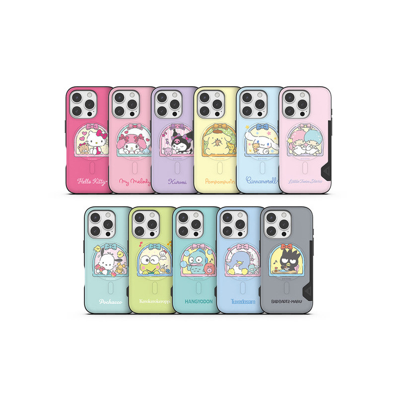 三丽鸥凯蒂猫美乐蒂酷企鹅可爱适用苹果iphone17promax可插卡magsafe三星s25磁吸充电16pro手机壳硬壳