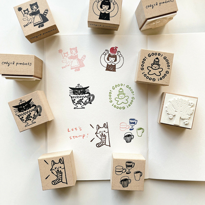 表现社设计师联名木质印章2026