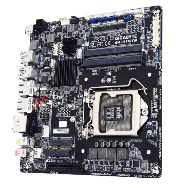 Gigabyte/技嘉 GA-H110TN 双网工控迷你主机主板DP/4K/6789代U