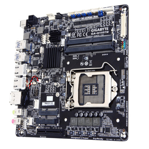 Gigabyte/技嘉 GA-H110TN 双网工控迷你主机主板DP/4K/6789代U