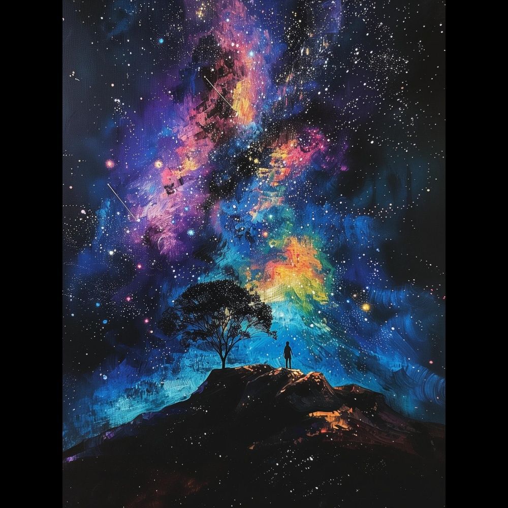 宇宙星空海报贴纸自贴装