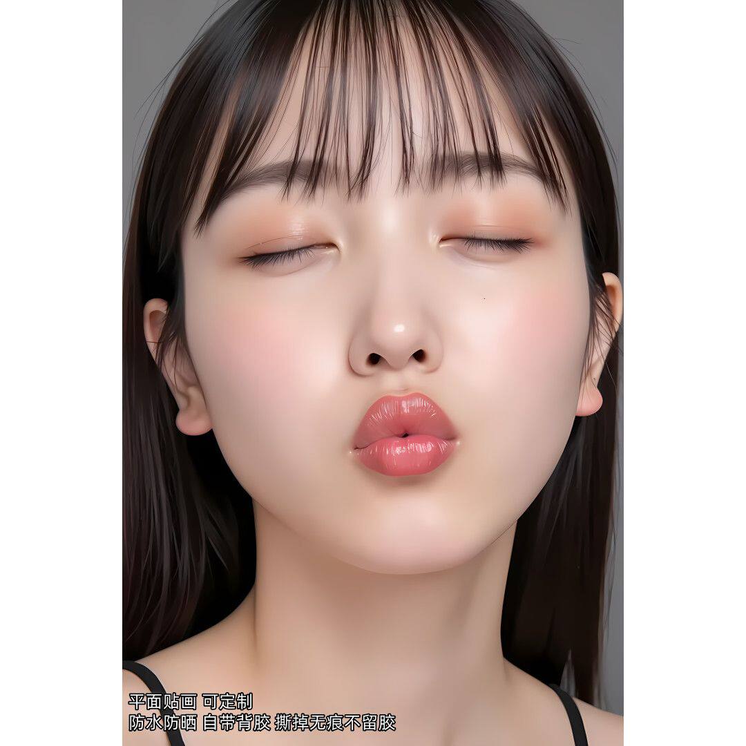 新款ins风美少女海报贴墙