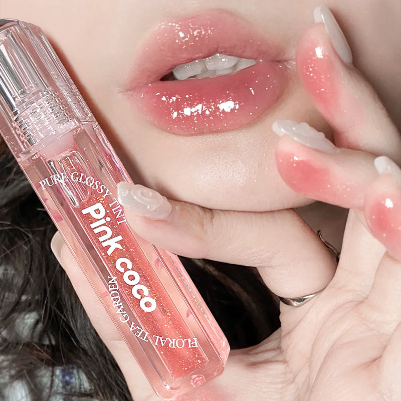 pinkcoco水润清透细闪唇蜜