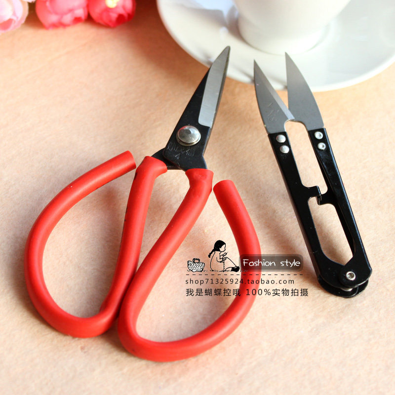 发饰配件十字绣DIY工具迷你小剪刀线头剪 不锈钢大剪刀 弹簧纱剪