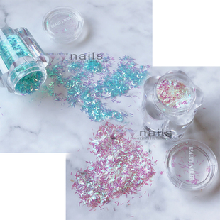 现货 BEAUTY NAILER 彩条 亮片 闪粉亮片 美甲饰品