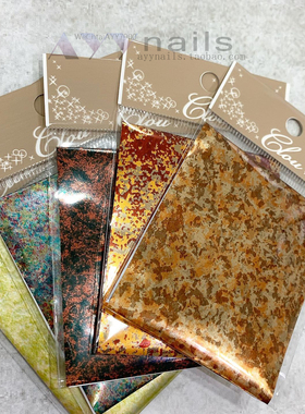 现货 日本 clou 新色 转印纸 彩箔纸 金属色转印箔纸 美甲饰品