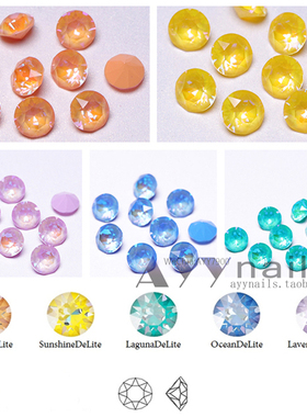 现货 SWAROVSKI施华洛 水晶 尖底钻 春季新色 日本美甲饰品