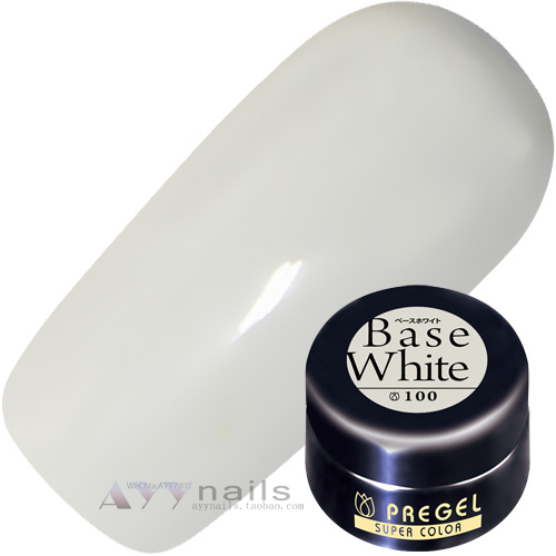 现货 日本 pregel 小布 光疗胶 乳白 透白色 100号 4g