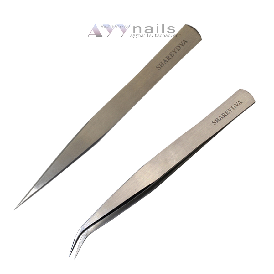 现货shareydva美甲工具直头镊子