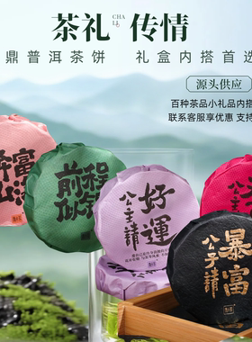 普洱茶饼福鼎白茶饼茶叶伴手礼