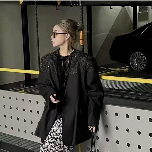 9122 2025春季新款时尚百搭显瘦西装外套女