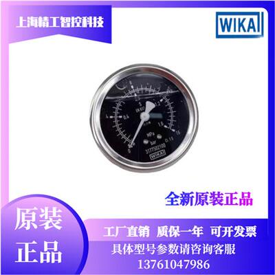 德国威卡WIKA 波登管压力表213.53.063 黑色表盘 标准型EN837-1