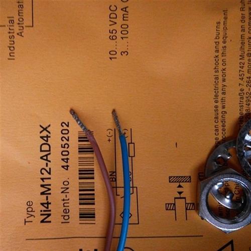 图尔克接近开关NI4-M12-AD4X螺纹电感式直流二线常开10-65V传感器