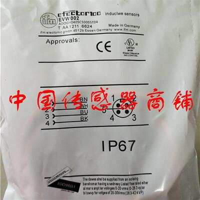 热销全新易福门接近开关传感器EVW002正品品质