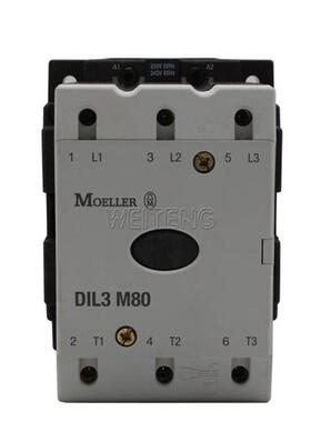 交流接触器DIL 3M80三相37KW金钟默勒80A常开常闭
