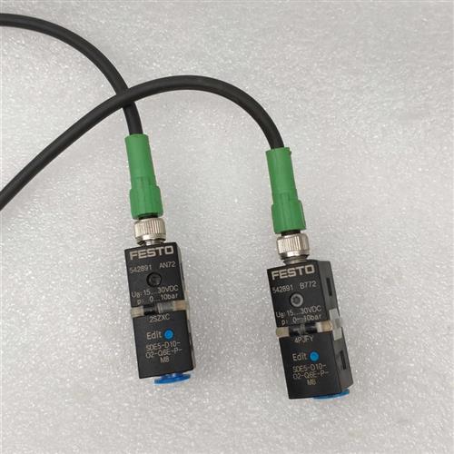 议价费斯托 压力开关 SDE5-D10-O2-Q6E-P-M8 542891原装拆机