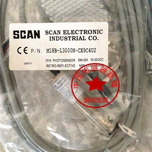 现货热销全新台湾SCAN 感应器M18B-L3000P-CX9C4U2电感式