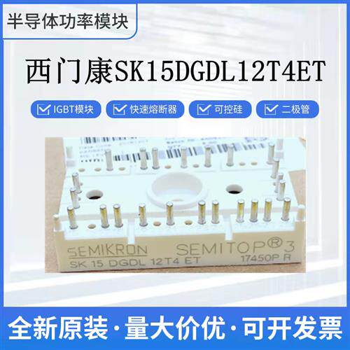 西门康IGBT模块 变频器模块 SK15DGDL12T4ET SK15DGDL12T4ETK询
