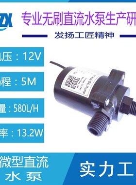 新款微型增压静音螺纹抽水泵热循环小型无刷直流潜水泵微型24现货