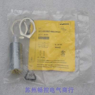 全新图尔克TURCK传感器BI12-EM30WD-AN6X-H1141 现货4614544