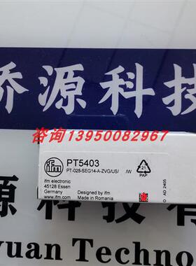 PT5403易福门/适合在空间受限情况下安装的不锈钢压力传感器/现货