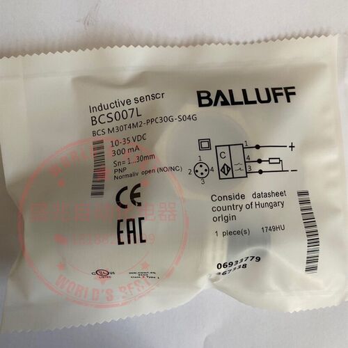 巴鲁夫BCS007L BCS M30T4M2-PPC30G-S04G接近开关电容式传感器