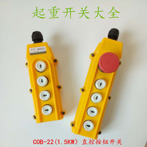COB-22 1.5KW直控按钮微型电动葫芦急停 220V上下左右开关