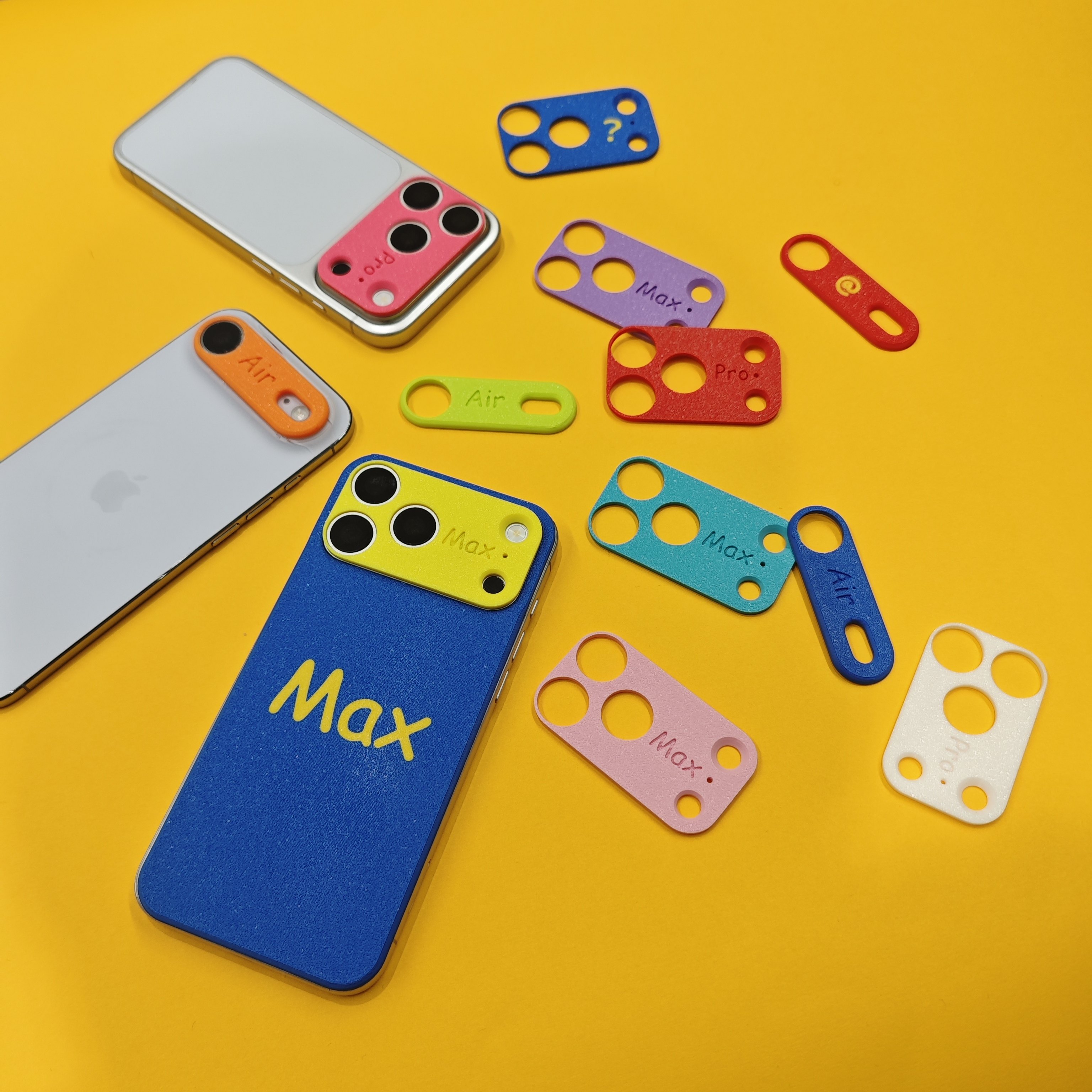 适用于苹果iPhone air/17pro/max3d打印镜头盖贴适配手机壳可改字
