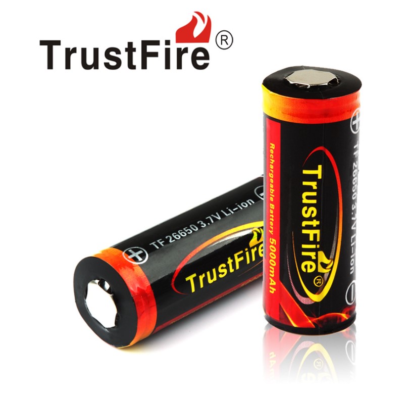正品26650可充电锂电池trustfire
