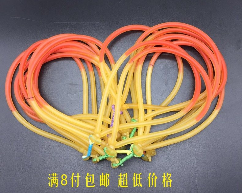 内穿射鱼皮筋组 打重鱼镖弦 传统弹弓渔轮线用品1745强力皮筋包邮
