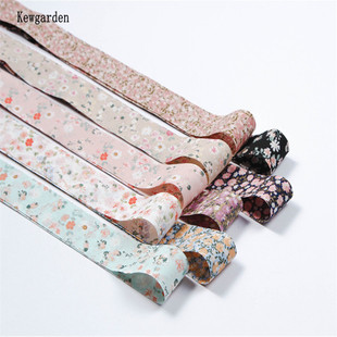 韩版清新碎花雪纺压布条织带 手工diy蝴蝶结发饰丝带材料包装配件
