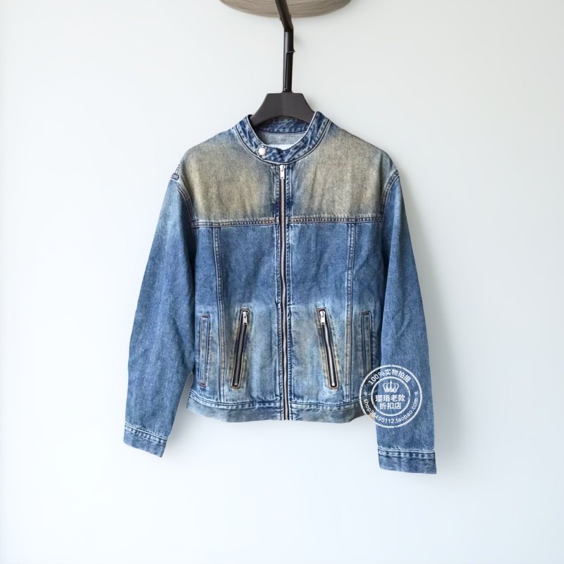 JJ国内代购磨白做旧牛仔蓝宽松个性机车牛仔外套夹克男 225157008,男装,牛仔外套,淘宝优惠券,粉丝福利购,淘宝优惠卷