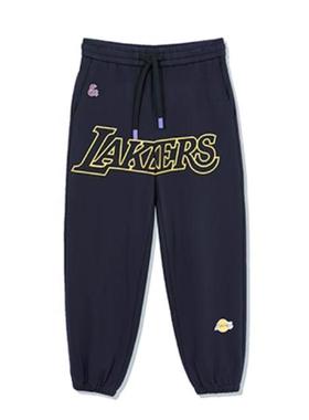 JJ国内代购黑色深蓝松紧腰联名款宽松束脚休闲裤卫裤男 22331D022