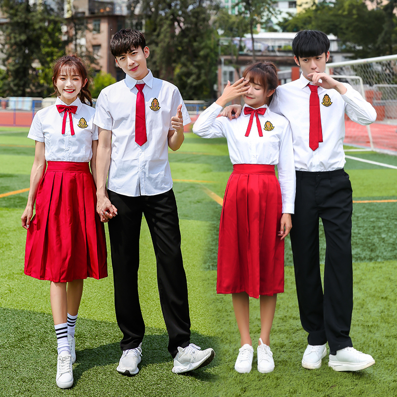 大合唱团演出服礼服初中小学生诗歌朗诵比赛服装中学生毕业照班服