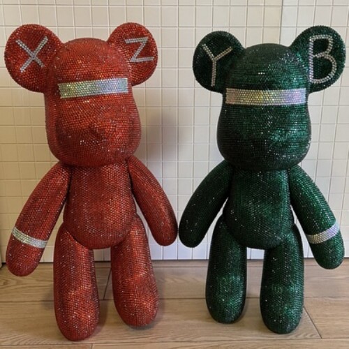 粘钻熊DIY红色镶钻暴力熊礼品