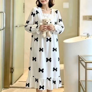 连衣裙春秋长款过膝显瘦长裙秋冬款大码长袖韩版外穿宽松