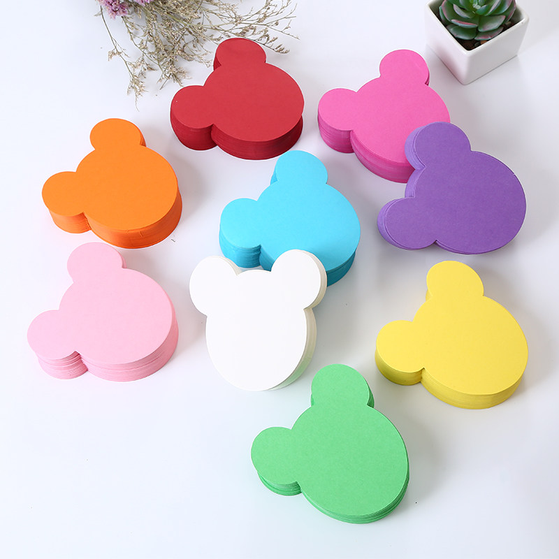 小猪形状卡通小熊头可爱纸卡片生日祝福语情人节日寄语留言卡彩色,文具电教/文化用品/商务用品,便签本/便条纸/N次贴,淘宝优惠券,粉丝福利购,淘宝优惠卷