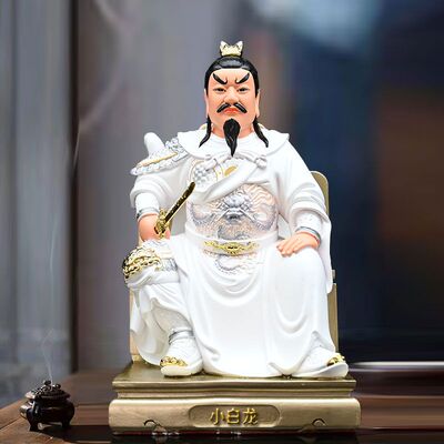 小白龙神像龙王白将军敖丙公子佛像龙子太子树脂居家工艺摆件用品