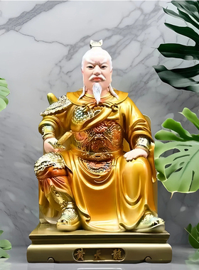 铜彩树脂黄天龙教主居家摆件仿铜彩树脂摆件黄天霸黄天龙家用摆件