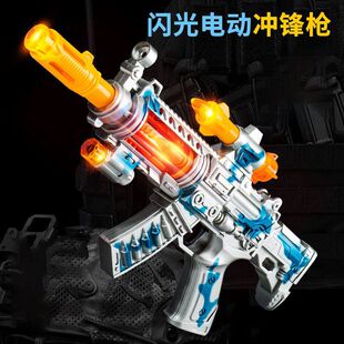 儿童电动声光发光玩具八音枪男孩仿真手枪机枪冲锋枪摆地摊玩具枪