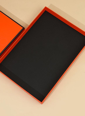 热销丝巾披肩包装盒大号橙色长方形空盒子礼品盒围巾礼物盒印跨境