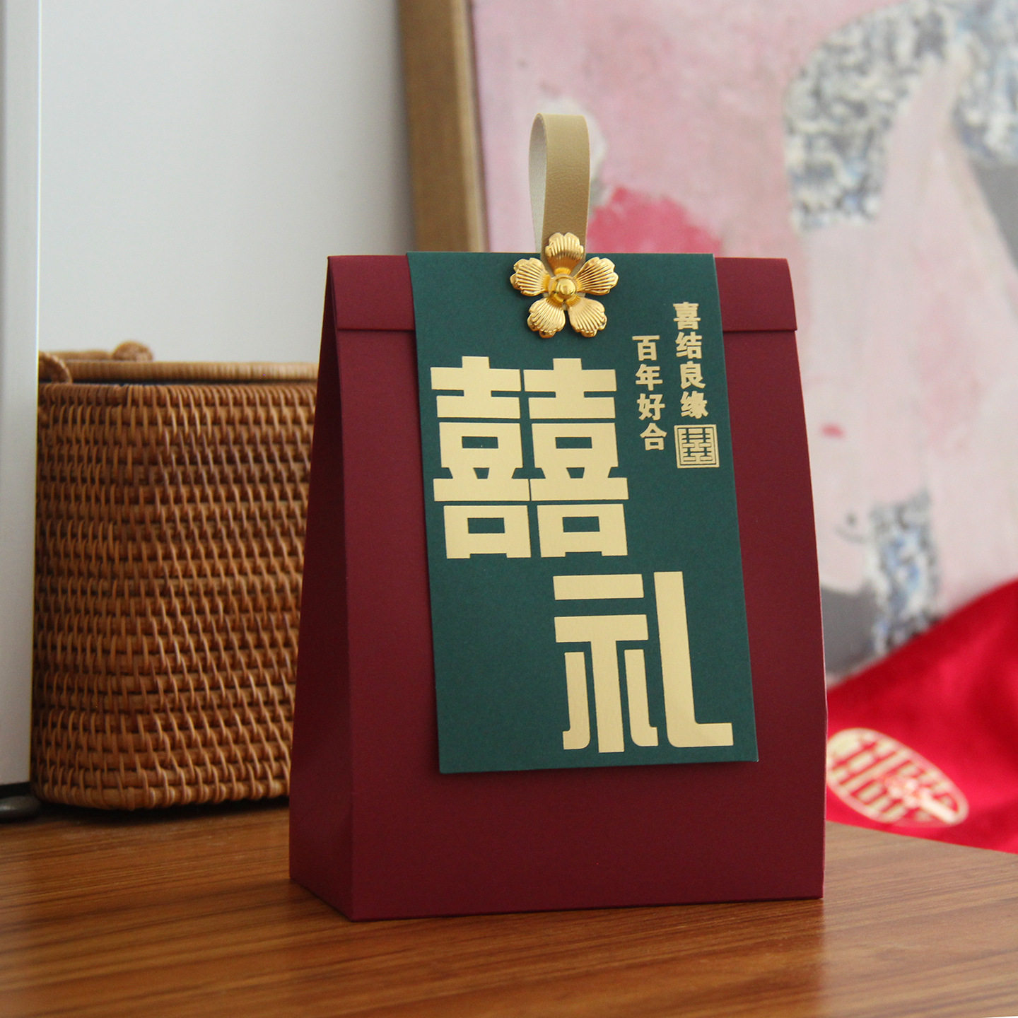 热销喜糖盒婚庆用品高级档春季is网红同款回礼盒专用糖果包装跨境