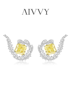 AIVVY培育黄钻招财耳环