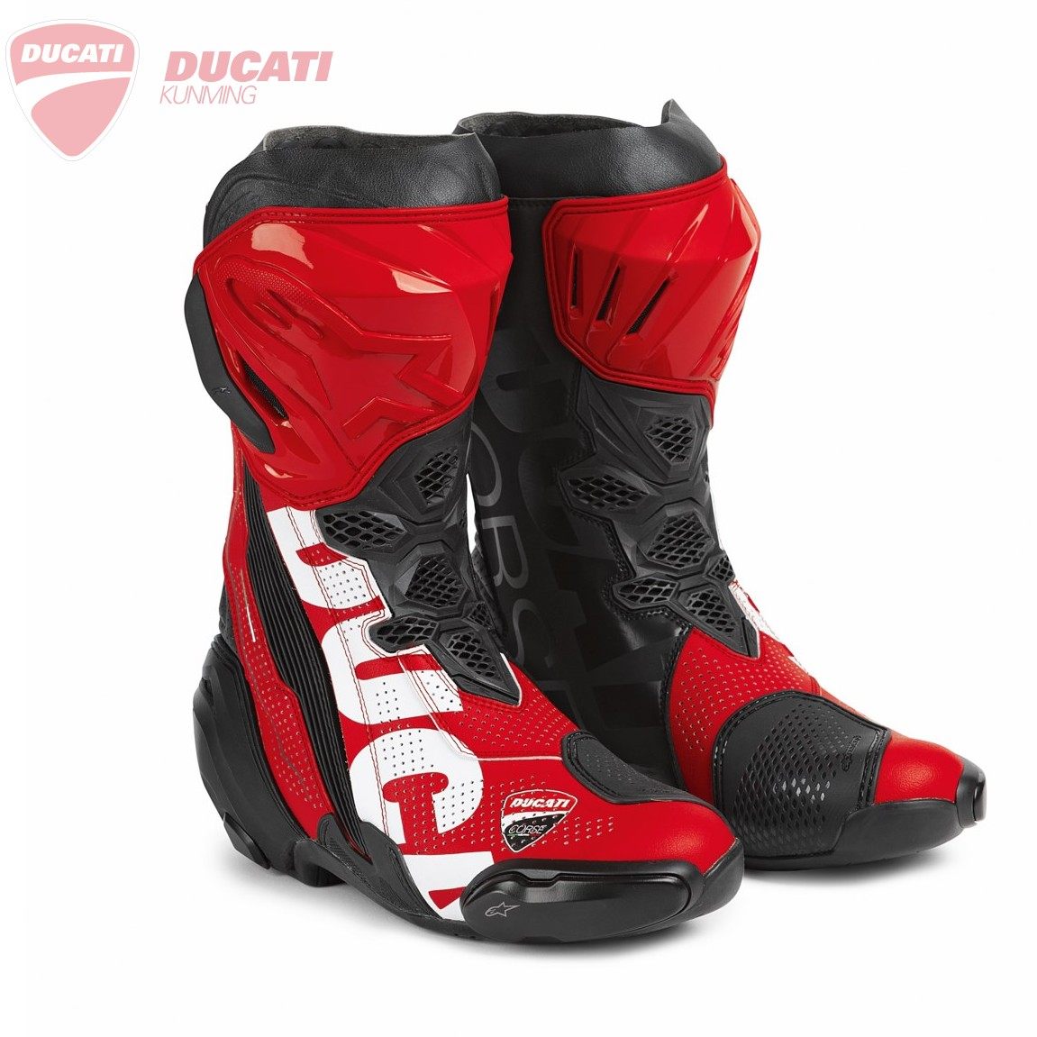 杜卡迪&A星联名赛道靴鞋摩托车骑行靴防摔摩托靴四季机车专业新款