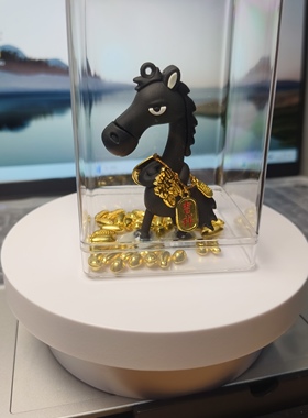 2026新品国潮摆件财神爷+小花旦+高冷马办公室桌面招财车载饰品