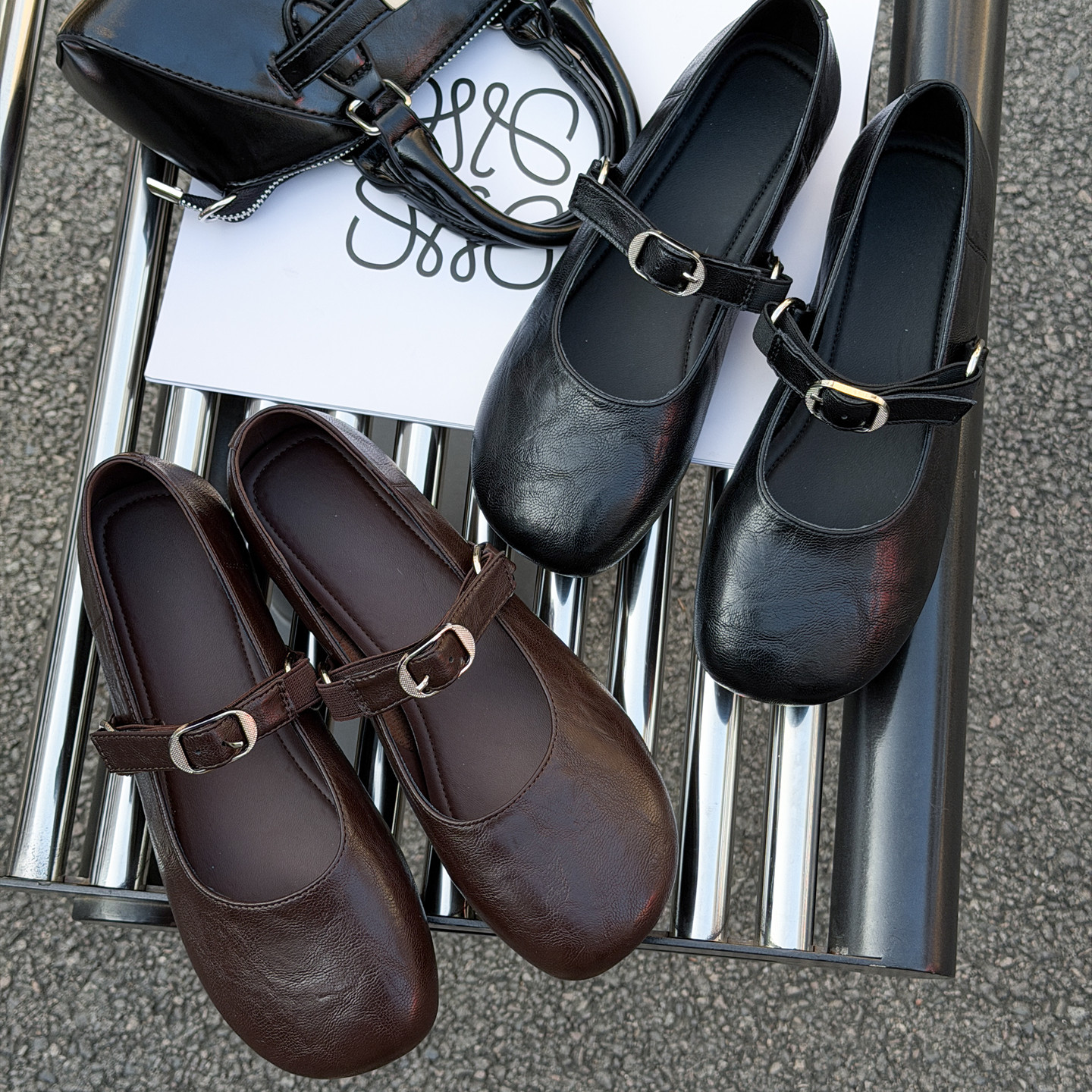 法式复古黑色玛丽珍鞋女2026春季新款一字扣带浅口方头粗跟单鞋,女鞋,玛丽珍鞋,淘宝优惠券,粉丝福利购,淘宝优惠卷