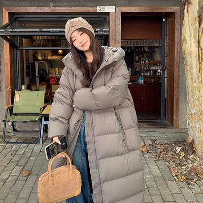 中长款白鹅绒韩版羽绒服
