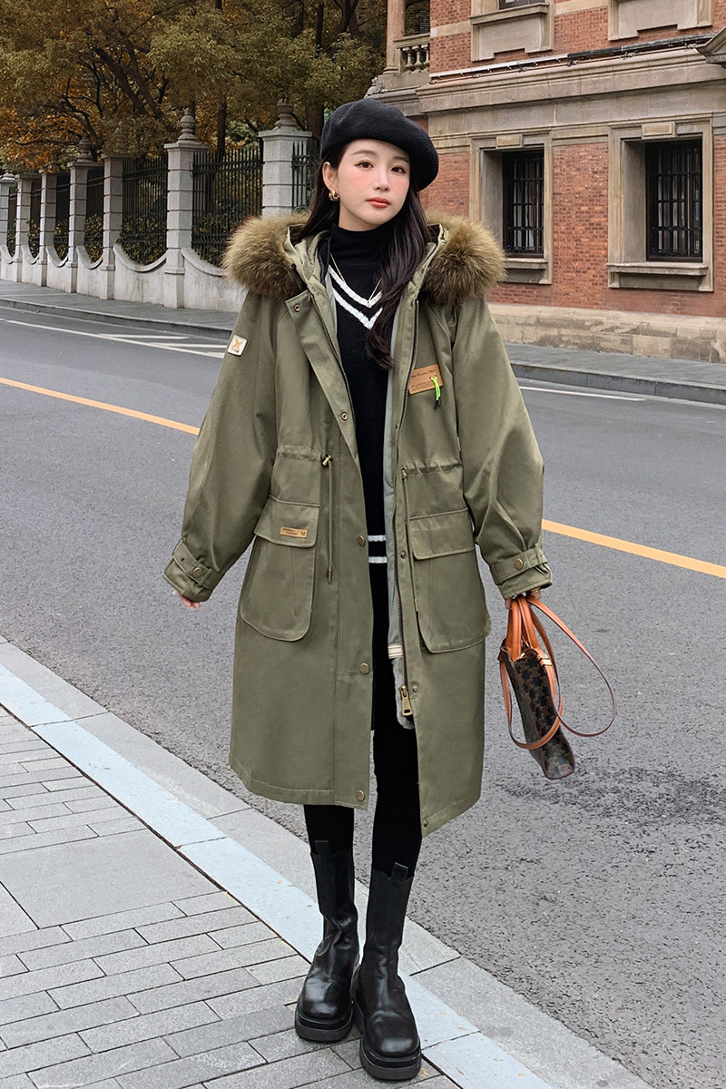 现货主推款2C0288117P195K298重磅加厚保暖贴标派克服,女装棉衣/棉服,2C028